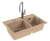Мойка кухонная Alveus Granital Atrox 50 1132000 Beige - G55 с сифоном, 79x50 фото 3