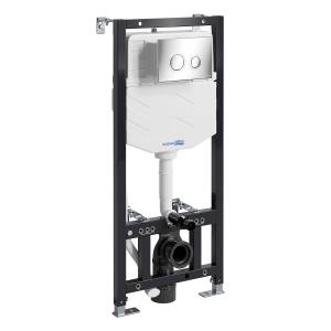 Система инсталляции для унитазов Wasserkraft Aller 10TLT.010.ME.CH01 кнопка хром