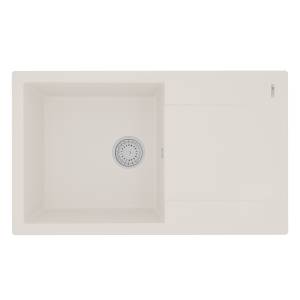 Кухонная мойка Lemark IMANDRA 840 9910034 врезная прямоугольная с крылом из кварцгранита жасмин