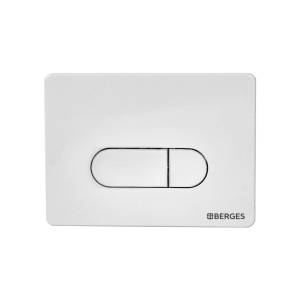 Кнопка смыва Berges Novum 40031 D1 белый, глянец