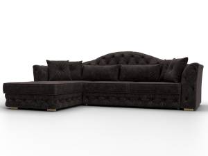 Диван угловой Лига Диванов Артис 128028L Коричневый