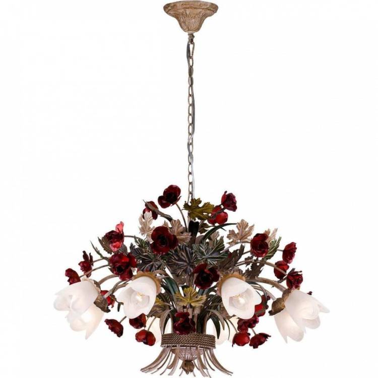 Подвесная люстра Lucia Tucci Fiori Di Rose 1760.8 Brown