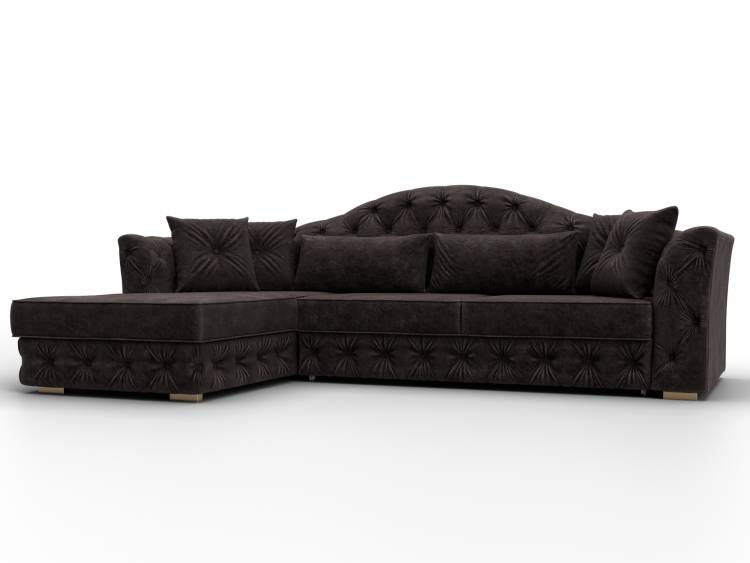 Диван угловой Лига Диванов Артис 128028L Коричневый