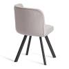 Набор обеденный Tetchair Quadron (mod. PT14) 21299 светло-серый, черный, стулья велюр 100x100x73 фото 5