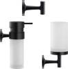Набор Duravit Starck T Стакан 0099314600 черный + Дозатор 0099354600 черный + Крючок 0099294600 черный