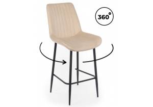 Полубарный стул Notta Седа 360 632600 Бежевый (zd 210) / черный np