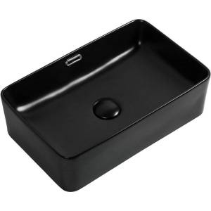 Раковина Aquanet Perfect 273677 2-MB 48 см, черная матовая