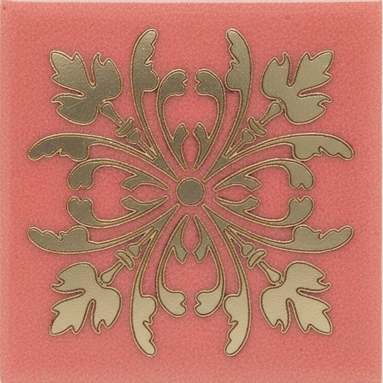 Вставка Kerama Marazzi Клемансо HGD/C252/5246 Розовый 4.9x4.9