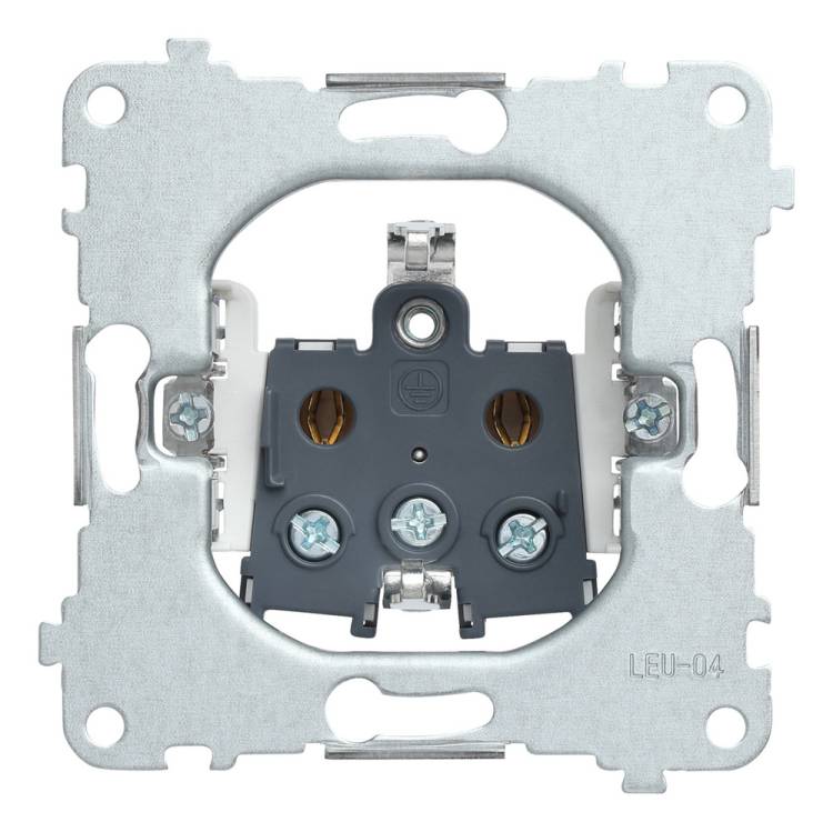 Механизм розетки 2к+з с винтовым подключением Rikett 32131