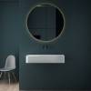 Раковина Vincea Solid Surface VWB-6S412MW из искусственного камня, 1200x400x150, подвесная, цвет белый матовый