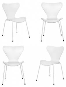 Комплект стульев Bradex Home Seven Style FR 0819K белый 4 шт.