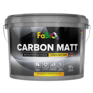 Краска моющаяся FaBio Carbon Matt база 1 10 л