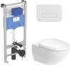 Комплект  Унитаз подвесной Duravit Architec 45720900A1 + Система инсталляции для унитазов Ideal Standard ProSys 120P R027767 + Кнопка смыва Ideal Stan