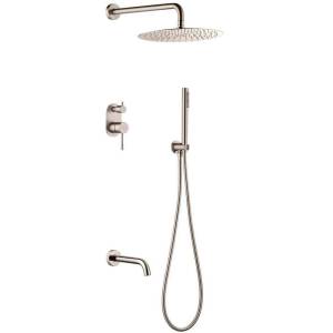 Душевой комплект Boheme Uno 464-2-NB Nikel Brush