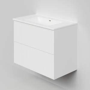 Тумба под раковину La Fenice Terra Twin Bianco 80 белый матовый