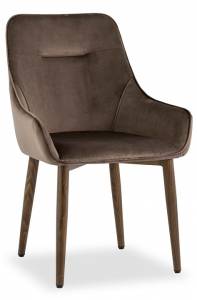 Кресло Stool Group Диана MC101-2 KD HLR-49 велюр коричневый (ножки дерево)