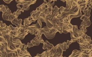 3D Фотообои Artegrafico «Переплет из золотых линий в бордовых тонах» LST-008 акварель