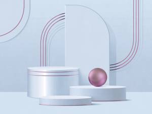 Фреска Ortograf Гармония 34791 Pink shapes Филиграна со стразами FM-F/S