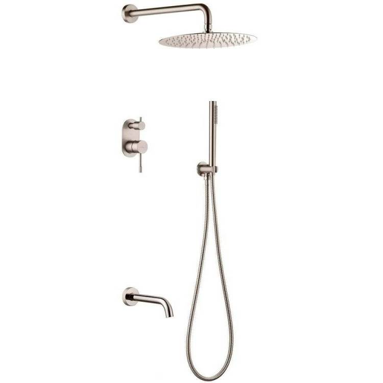 Душевой комплект Boheme Uno 464-2-NB Nikel Brush