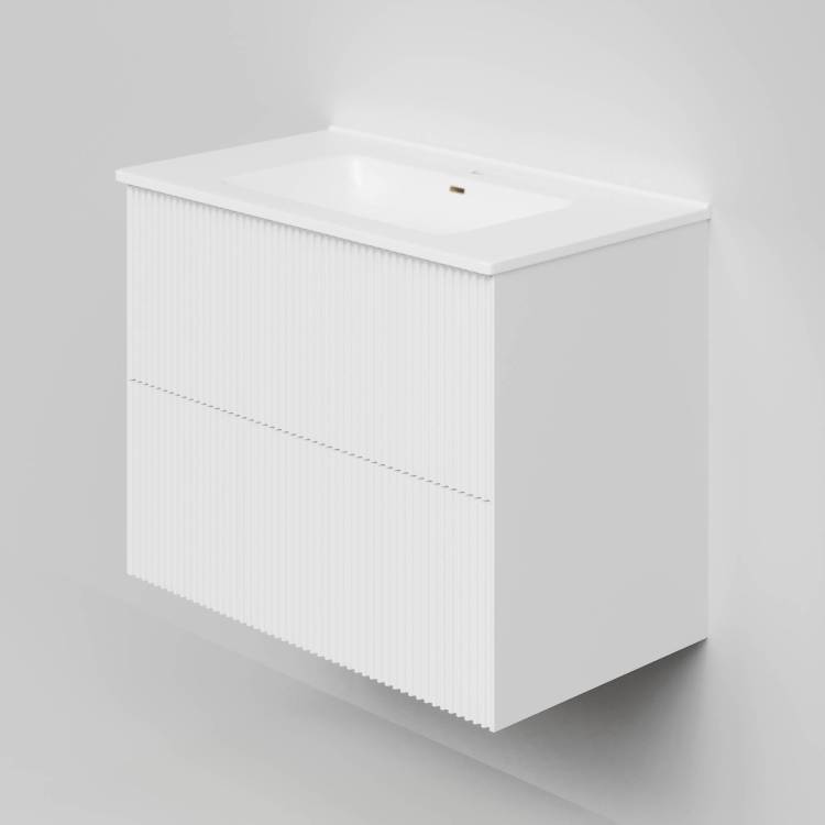 Тумба под раковину La Fenice Terra Twin Bianco 80 белый матовый