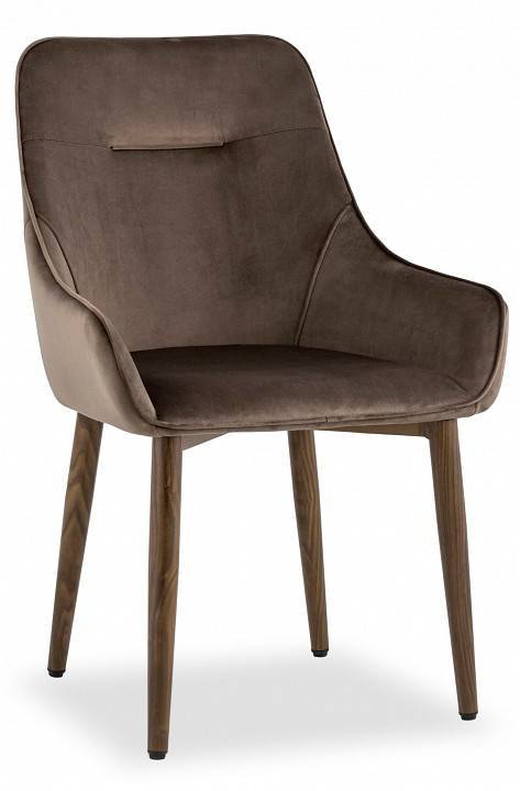 Кресло Stool Group Диана MC101-2 KD HLR-49 велюр коричневый (ножки дерево)