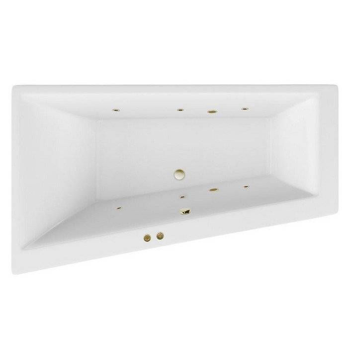Акриловая ванна Excellent Sfera Slim 170x100 (левая) "SOFT" (бронза)