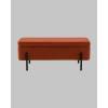 Банкетка-сундук Stool Group Болейн 20A544VF-BL-MOMO-10 с ящиком, велюр терракотовый, черные ножки 110x42 фото 5