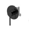 Смеситель для душа Gattoni Circle one 9031/90N0.CH встраиваемый, с GBOX, Черный матовый