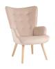 Кресло Stool Group Хью QH-8901K HLR-5 бежевый, велюр