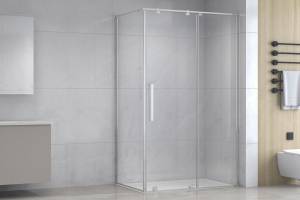 Душевой уголок Royal Bath Bern BERN-S RB8140-T-CH профиль хром, стекло прозрачное, 140x80x195