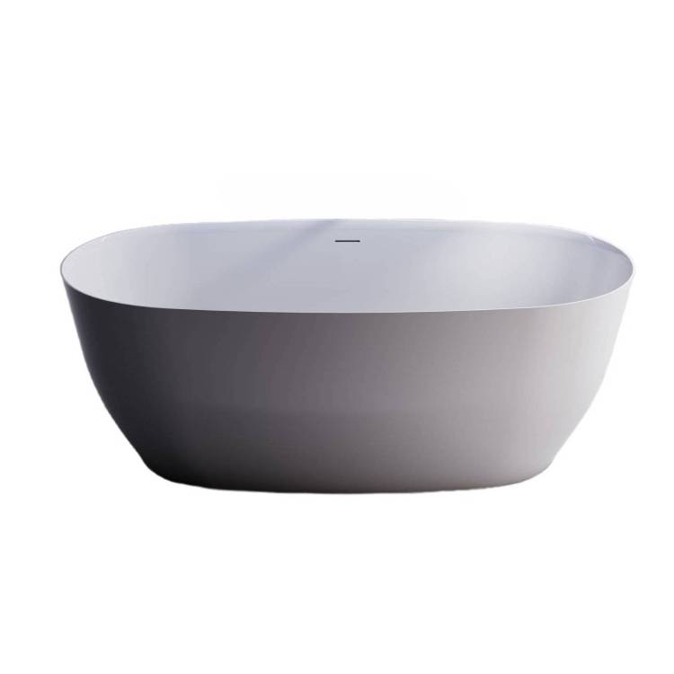 Ванна из искусственного камня Астра-Форм Атрия Solid Surface 01010065 160x75 с интегрированным переливом, белая матовая