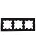 Рамка 3-постовая IEK Brite BR-M32-M-K02 черный фото 2
