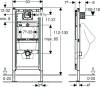 Система инсталляции для писсуаров Geberit Duofix 111.616.00.1 для ручного смыва фото 2