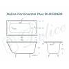 Чугунная ванна Delice Continental Plus 150x70 фото 2