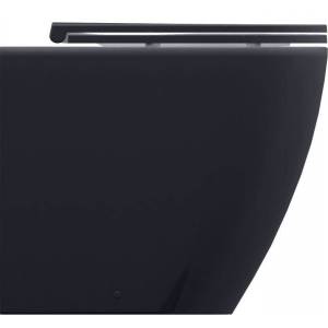 Унитаз приставной Allen Brau Reality 4.32004.AN + 4.32007.AN безободковый, с крышкой-сиденьем микролифт, антрацит