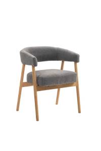 Стул Stool Group Zubo DM4729-1 OTE-Q-456 D.GREY темно-серый, с деревянными ножками