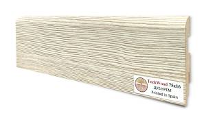 Плинтус Teckwood Цветной Дуб Крем 2000x75x16