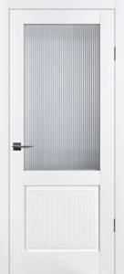 Межкомнатная дверь Profilo Porte PSC-57 полотно Белое, стекло Moru Optiwhite 700x2000