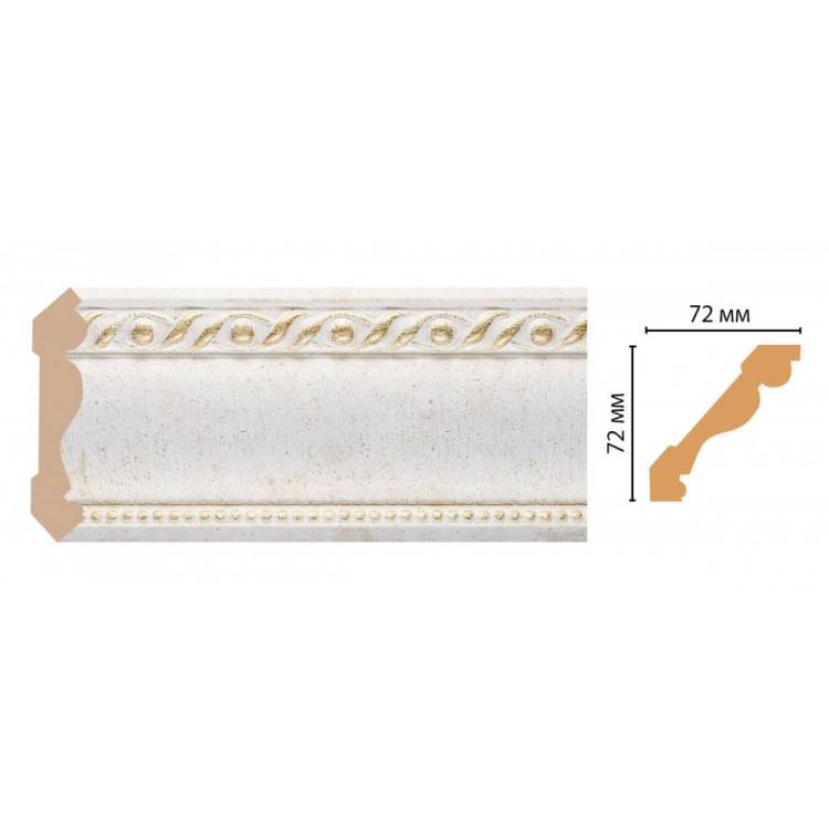 Плинтус потолочный DECOMASTER 122-40 240x7.2x7.2