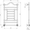 Полотенцесушитель электрический Migliore Edward 22639 107x68 см, R, хром фото 2
