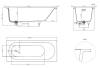 Ванна из искусственного камня Salini Ornella Kit S-Stone 170x70, матовая фото 6