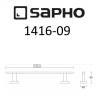 Полотенцедержатель SAPHO APOLLO, 550 мм, хром фото 4