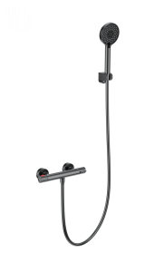 Смеситель для душа Wonzon & Woghand WW-B2063-A-BGG с термостатом, темный графит