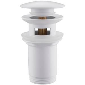 Донный клапан для раковины Abber AF0009W белый