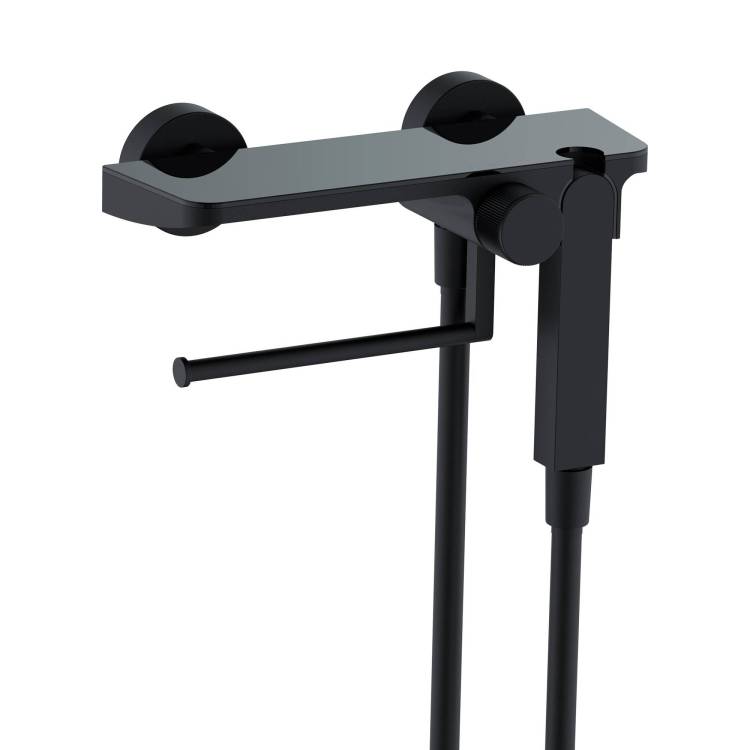 Гигиенический душ RGW Shower Panels 581408220-04 черный, со смесителем