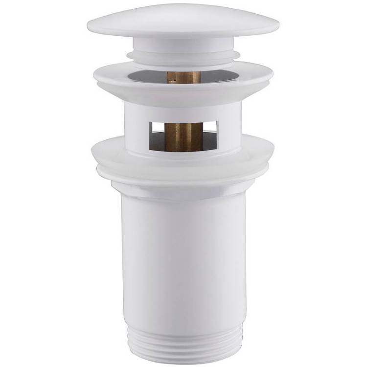 Донный клапан для раковины Abber AF0009W белый
