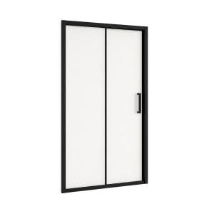 Душевая дверь в нишу Royal Bath Accord RB145HS-C-BL профиль черный, стекло матовое, 145x200
