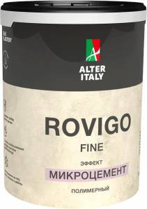Декоративное покрытие с эффектом микроцемент Silk Plaster AlterItaly Rovigo Fine белое 4 кг