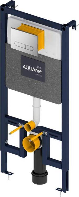 Система инсталляции для унитазов AQUAme AQM4001CR с кнопкой смыва хром