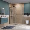 Душевой уголок BelBagno SOFT_CLOSE-1-AH-1-160/80-C-GM профиль оружейная сталь, стекло прозрачное, 160x80x200 фото 4